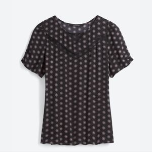 19 Cooper Matchett Lace Inset Detail Blouse Size MP